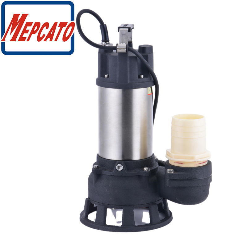 1.5HP Large Flow Stainless Steel Cast Iron Floods Storm Water Drainage Sewage Water Disposal Submersible Cutting Water Pump Machine with Cutting Knife