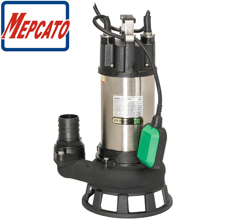 1.5HP Large Flow Stainless Steel Cast Iron Floods Storm Water Drainage Sewage Water Disposal Submersible Cutting Water Pump Machine with Cutting Knife