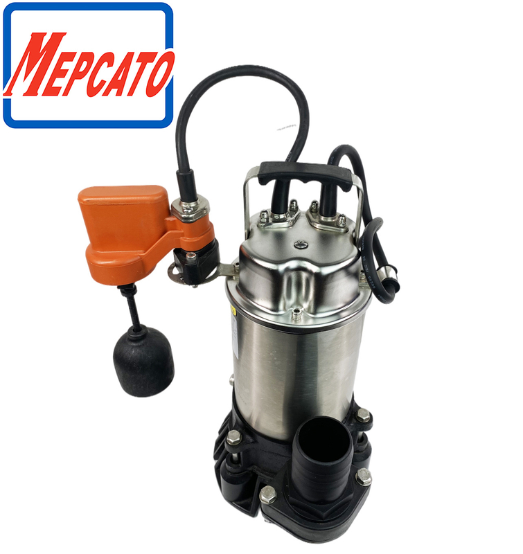 1HP Stainless Steel Sewage Waste Water Discharge Industry Construction Sites Electric Centrifugal Submersible Water Drainage Vortex Pump with Stirring Device