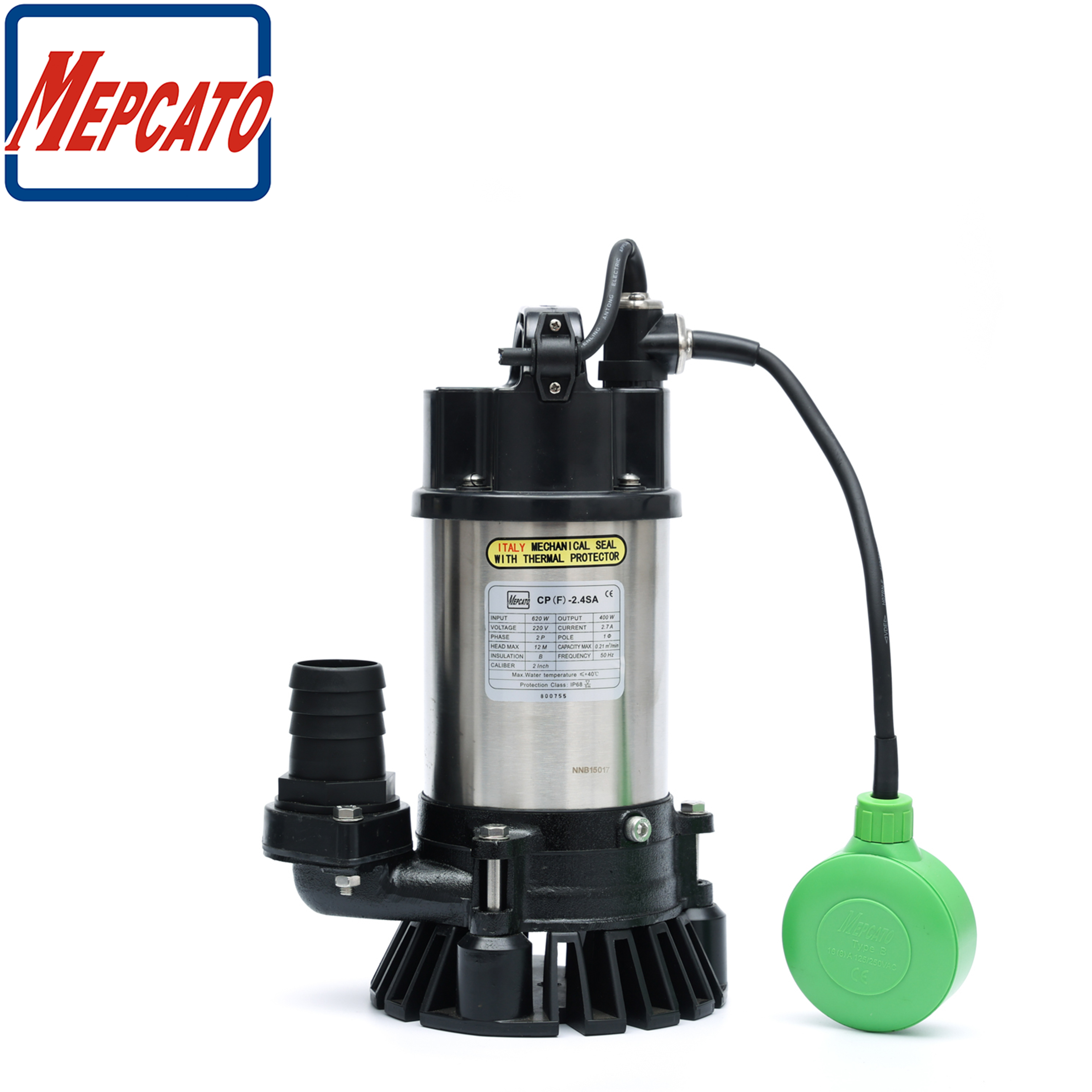 CP Series Sewage Submersible Pump with Stirring Device