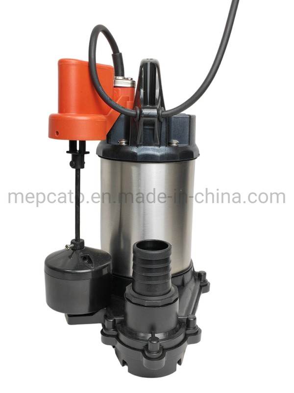 Household Utility Kitchen Dirty Water Wastewater Discharge Stainless Steel Centrifugal Submersible Water Drainage Pump with Oil Cooling Motor