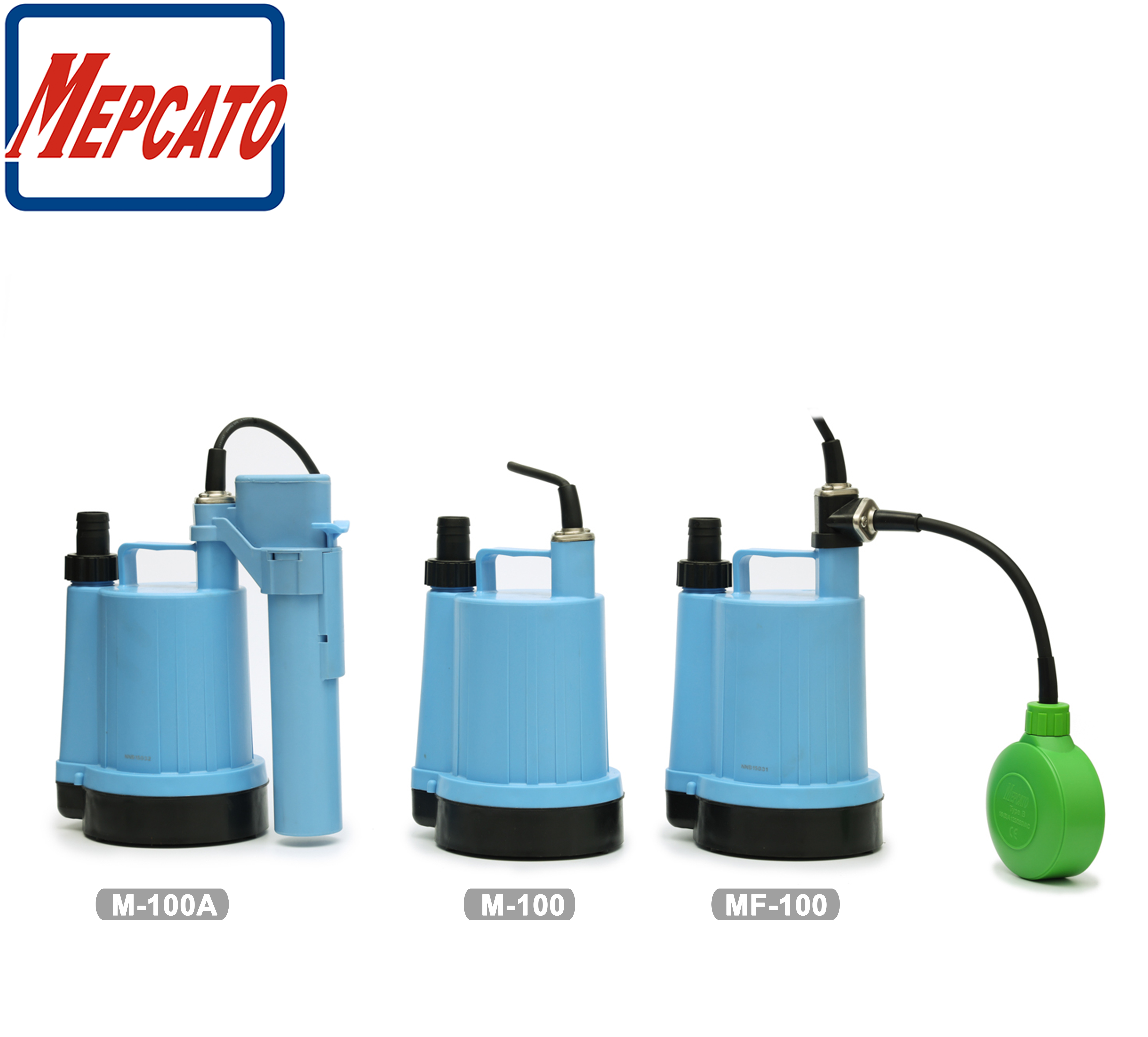 M-100A 2mm Low Level Drainage Plastic Submersible Utility Pump with Float Switch