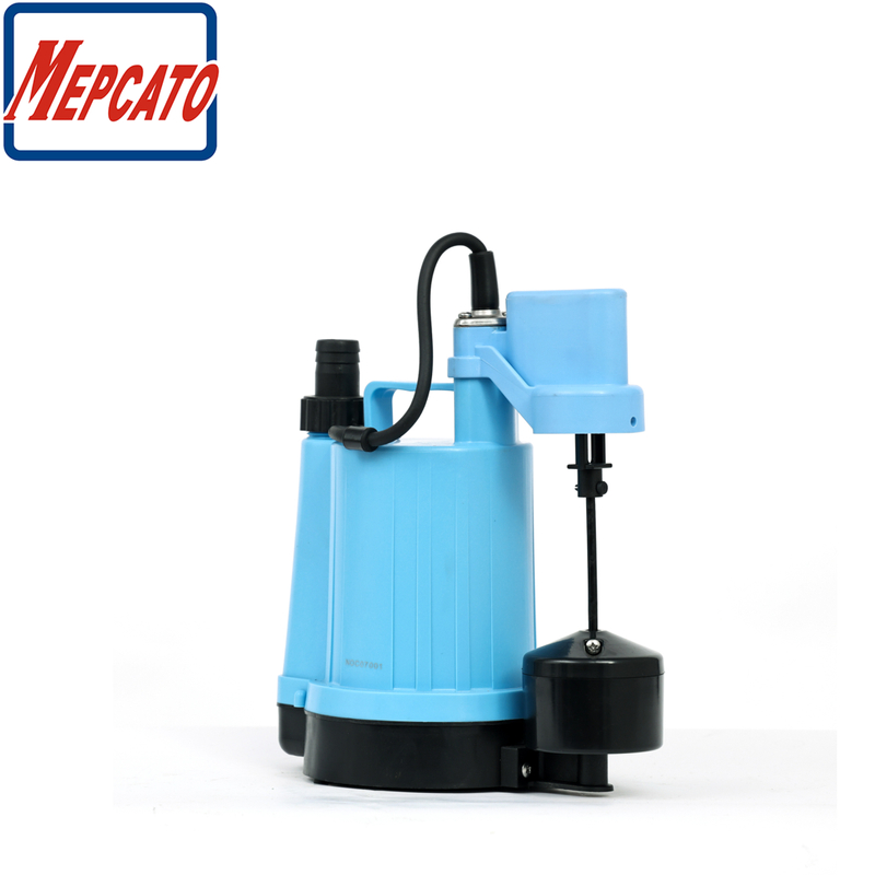 MO-100B Oil Cooling Motor Low Level Drainage Plastic Submersible Utility Pump with Float Switch