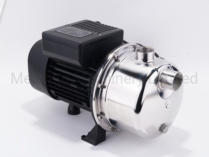 1HP Centrifugal Horizontal Stainless Steel Housing Garden Pools Water Transfer Garden Watering Self-Priming Water Pressure Boosting Surface Jet Pump
