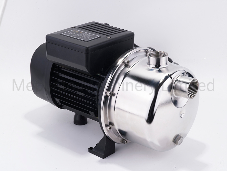 1HP Centrifugal Horizontal Stainless Steel Housing Garden Pools Water Transfer Garden Watering Self-Priming Water Pressure Boosting Surface Jet Pump