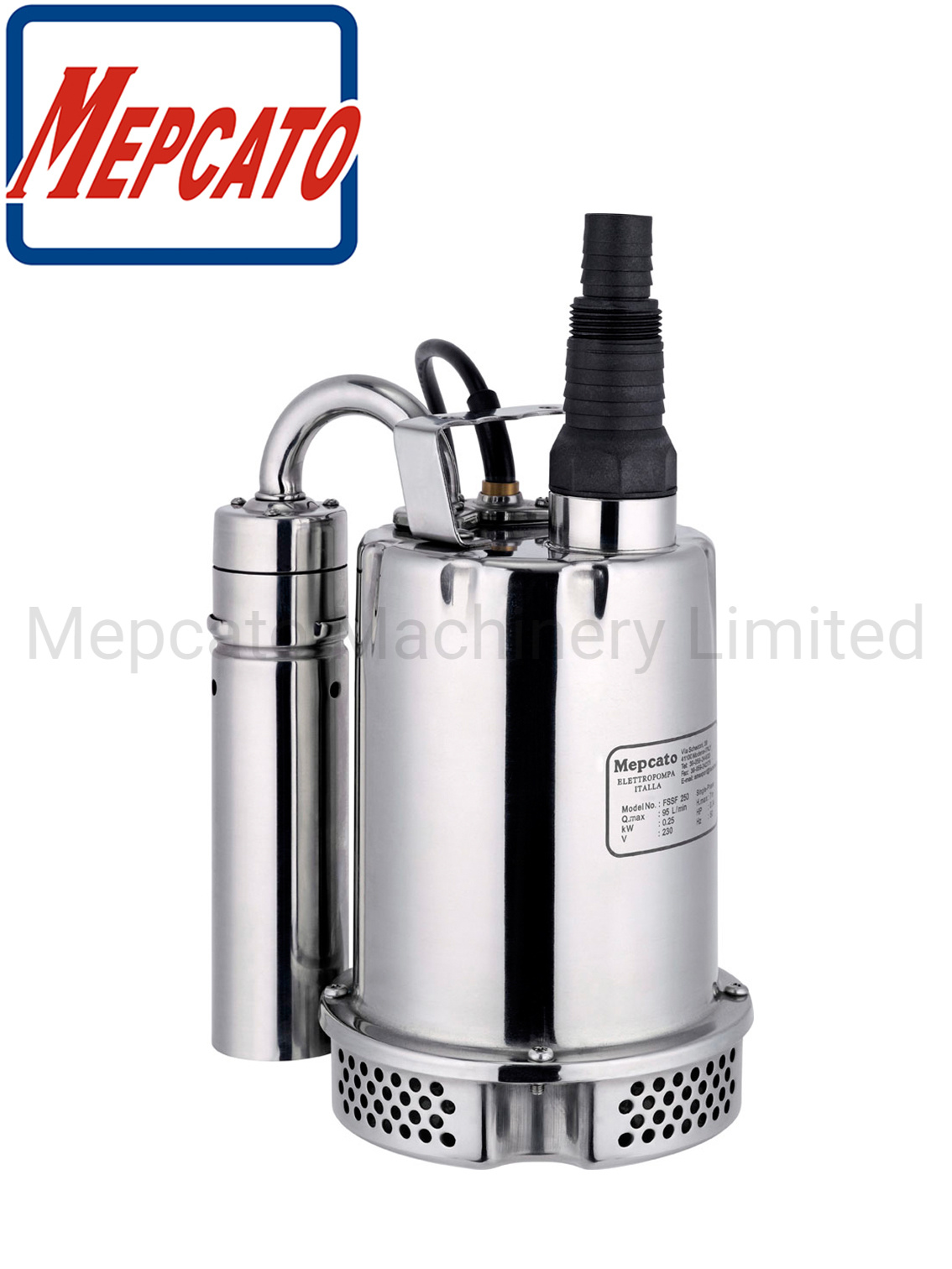Small Centrifugal Electric Basement Underground Garage Parking Lot Sumps Stainless Steel Submersible Water Drainage Pump with Float Switch